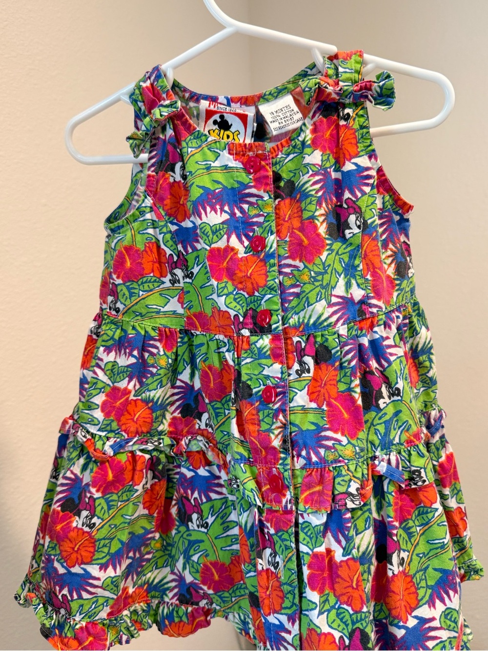 Mickey Inc Vintage Minnie Floral Print Sundress